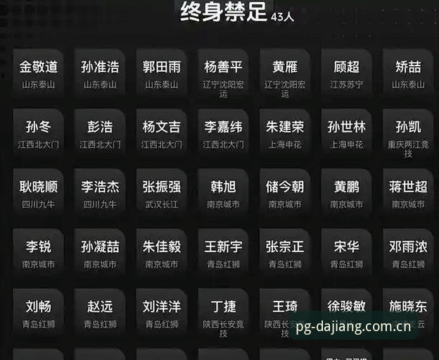 足协第三批禁足名单详解，大江体育深度解读行业整顿